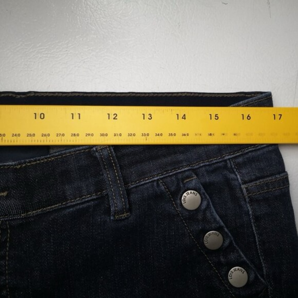 Lois Comfort Waist Ladies Size 32 Dark Wash Straight quotNew Gigiquot Blue Jeans - Picture 10 of 10